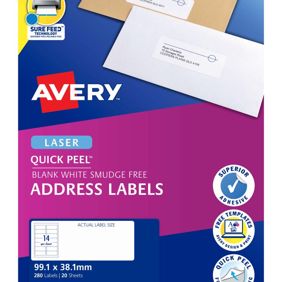 Etiquettes - 99,1 x 38,1 mm - laser - l7163 – Boutique avery
