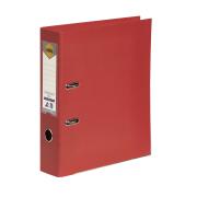 Marbig Lever Arch PE Linen A4 Bright Red