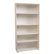 Rapid Line Bookcase 4 Adjustable Shelves 1800h x 900w x 315dmm White