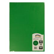 Rainbow Coloured Card 180gsm A3 10 Sheet Green