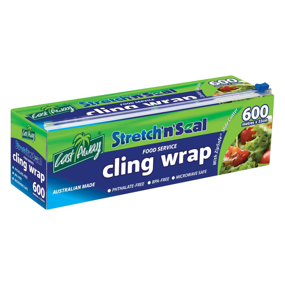 Castaway Cling Wrap Zipsafe Dispenser 330mm x 600m Each