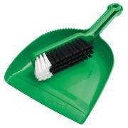 Oates B-10207-G Dust Pan & Banister Brush Green