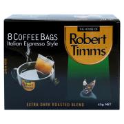 Robert Timms Coffee Bags Italian Espresso Pack 8