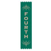 Avery Merit Award Ribbons - 4th Place - 150 x 35 mm - Green - 100 Ribbons