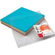 Teter Mek Kinder Craft Paper Squares 254 x 254mm Matt Assorted Colours Pack 360