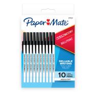 Paper Mate Kilometrico Ballpoint Pen Medium 1.0mm Black Pack 10