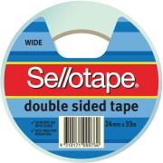 Tape Sellotape Double Sided 24mm x 33m Roll