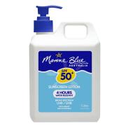 Marine Blue Sunscreen Lotion Spf50+ Water Resistant 1 Litre Pump