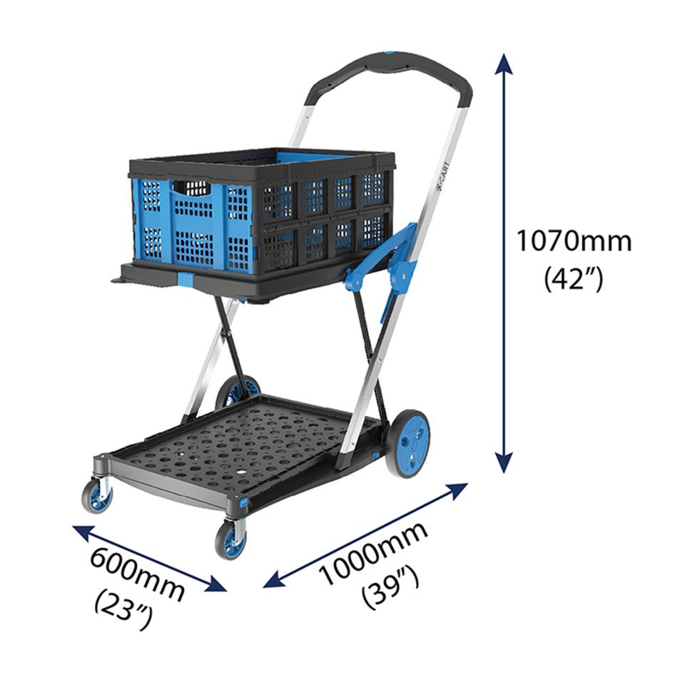 Brady V Cart Folding Trolley With Basket