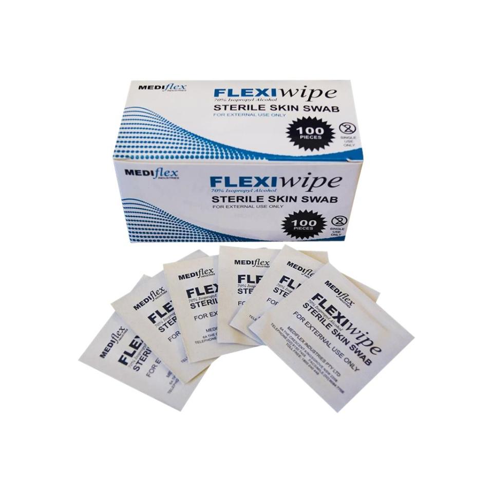 Flexiwipe Isopropyl Alcohol Skin Swabs Box 100