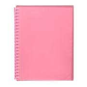 Marbig Display Book With Insert Cover A4 20 Pocket Pink