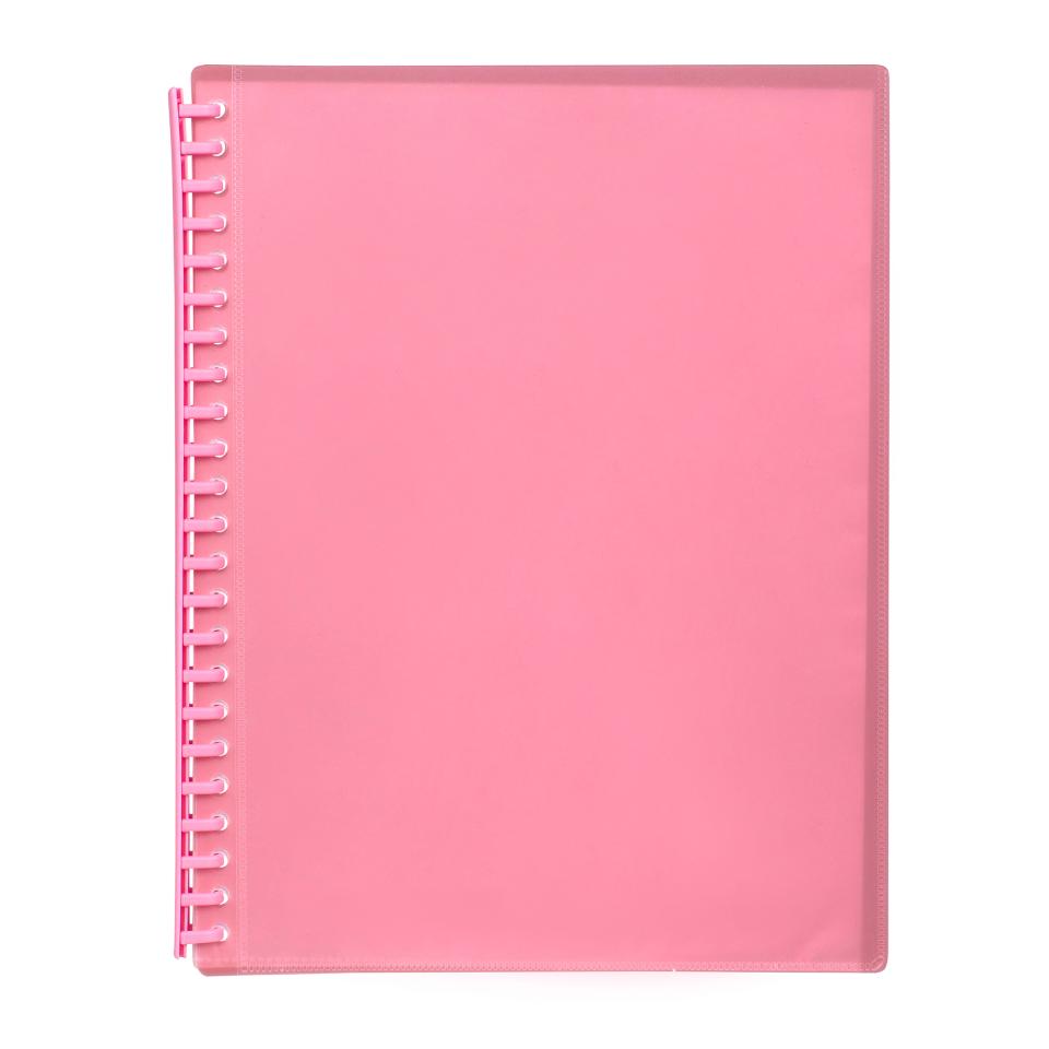 Marbig Display Book With Insert Cover A4 Soft Pastel Pink Winc