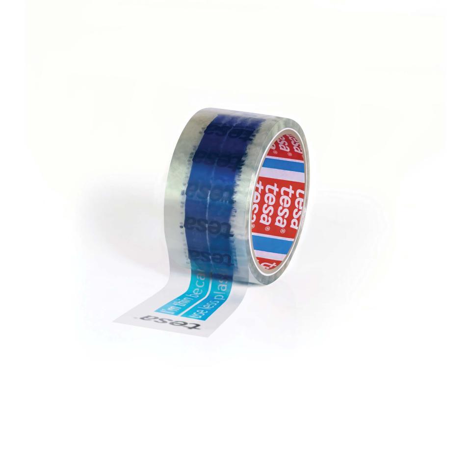 Tesa 60432 48mm X 50m Printed Recycled Polyester Packaging Tape Each Image