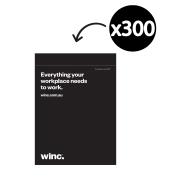 Winc Black 100% Recycled Mailer Bag 420mm X 450mm Carton 300