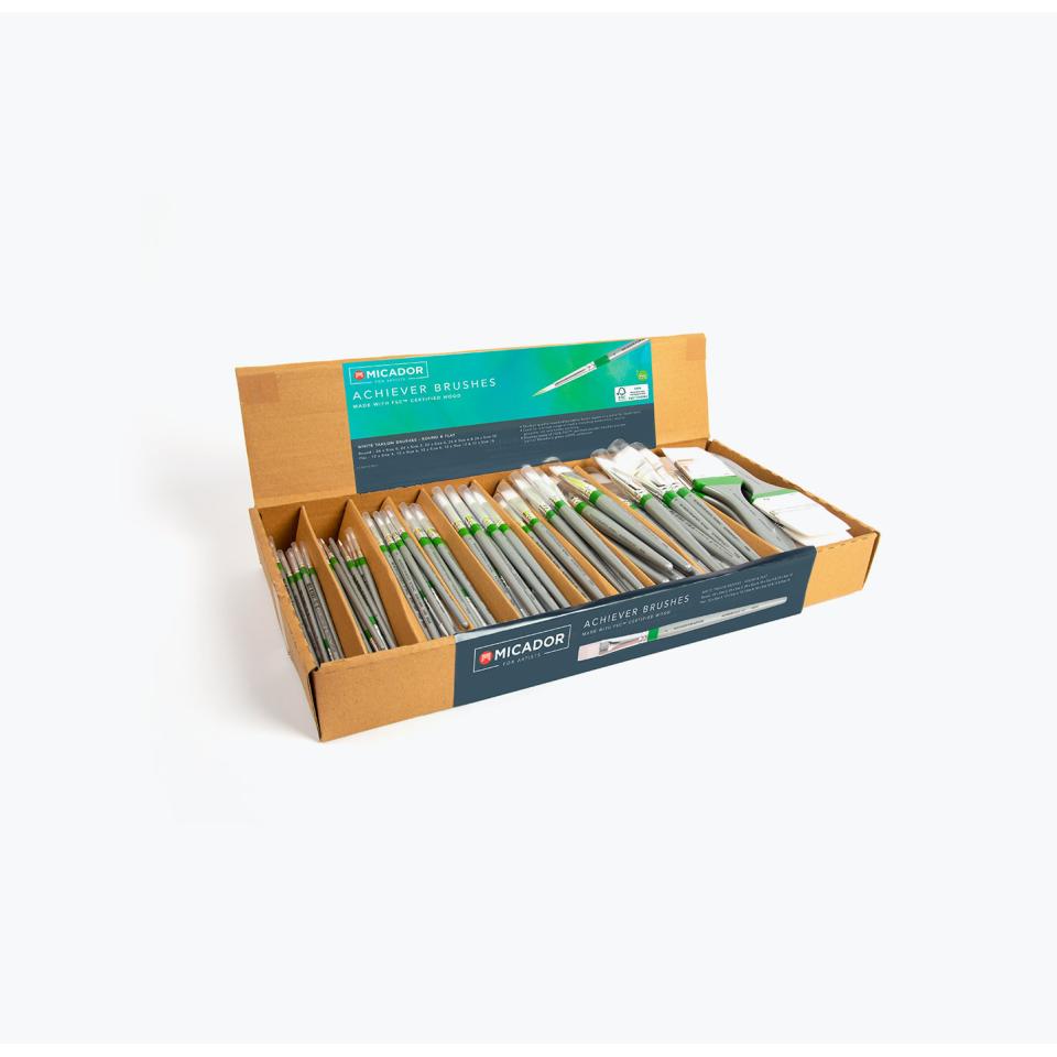 Roymac Achiever Paint Brushes Display & Contents Set Image
