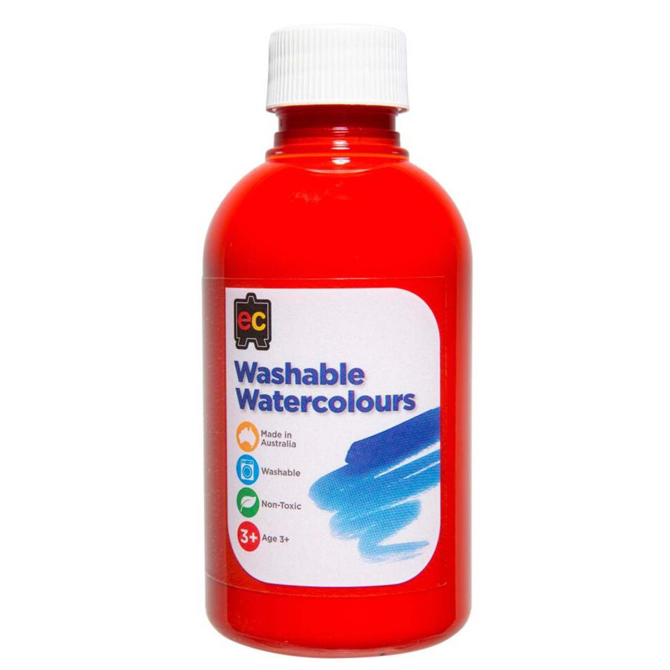 Educational Colours Washable Watercolour 250ml Orange Image