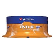 Verbatim DVD-R 4.7 GB / 16x / 120 Min - 25-Pack Spindle