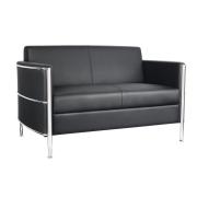 Rapidline Eclipse 2 Seater Lounge in Black Pu