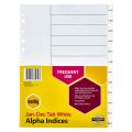 Thumbnail image of Marbig Dividers A4 Polypropylene Jan-Dec White 12 Tab