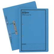 Avery Spring Transfer File Blue with Black Print Foolscap 355 x 241mm