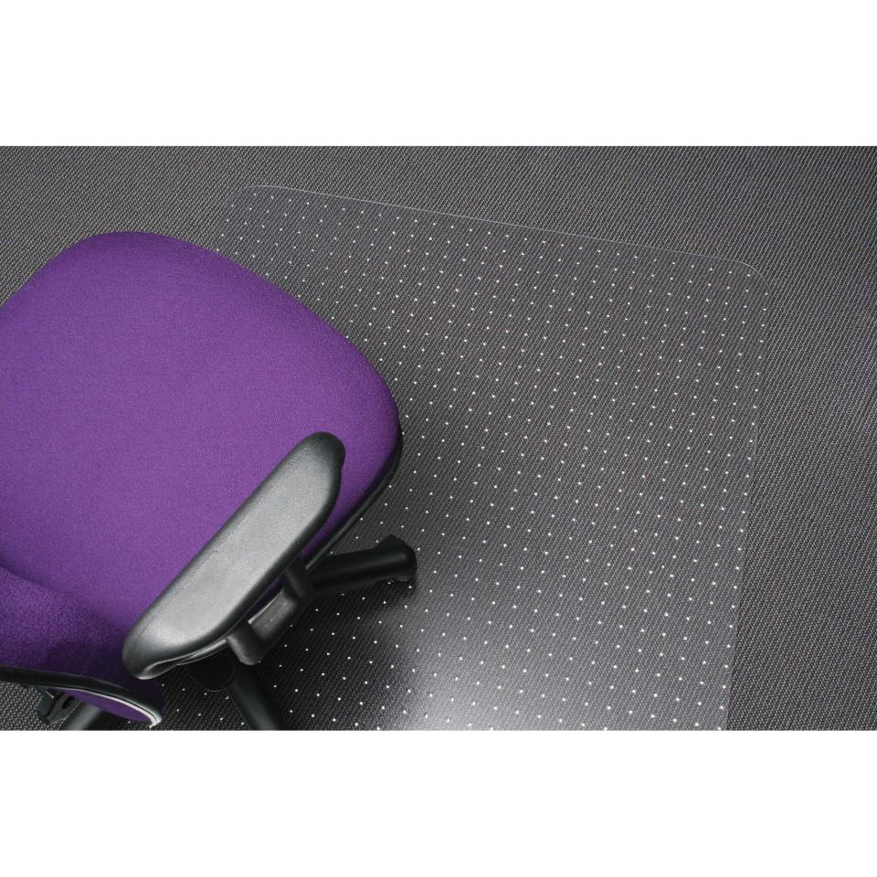 Marbig Chairmat 100% Recyclable Polycarbonate All Pile Carpet Matt 1200L x 900W mm 
