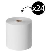 Charters Paper Thermal Rolls 1ply 80x80x12mm core White Carton 24
