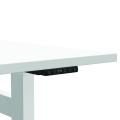 Thumbnail image of Buro Altri Height Adjustable B2B Desk 1800(W)x1600(D)x630-1280(H)mm Sq Leg White Fixed Cable Tray