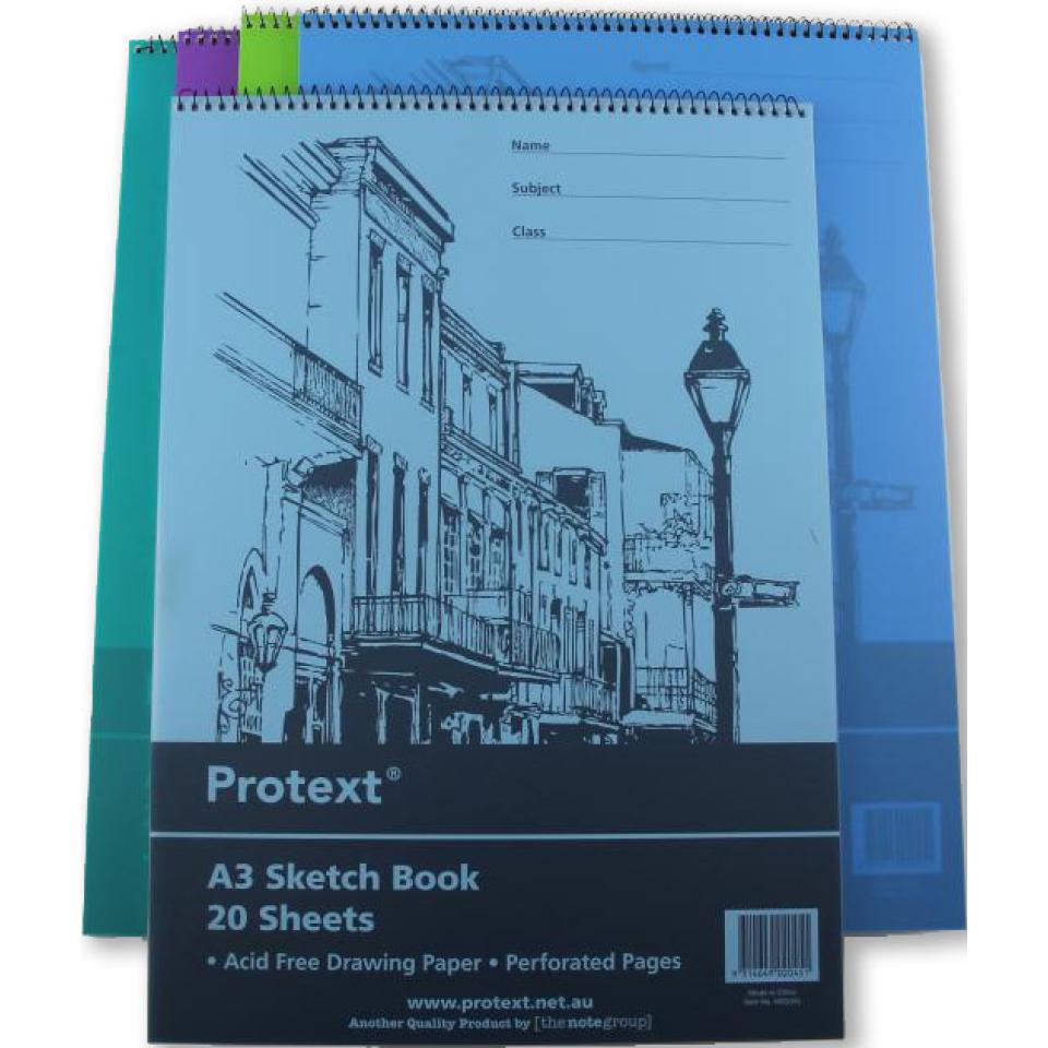 Protext Polypropylene A3 20 Leaf Sketch Book