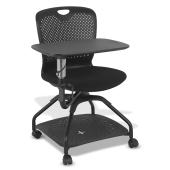 Winc Ambition Rook Student Chair 4Leg on Castors With Tablet/Drink Holder & underseat storage Black