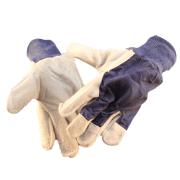 Glove Cotton Drill Blue Cuff Mens Pair
