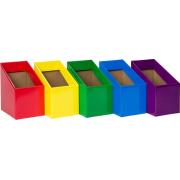 Elizabeth Richards Book Box Red/yellow/blue/green/purple Pack Of 5