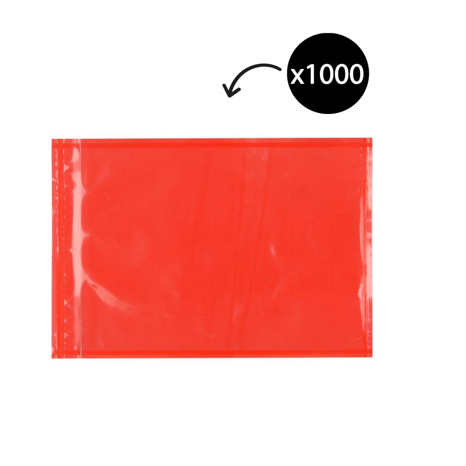 Polycell Self Adhesive Envelope 165mm x 115mm Red Plain Carton 1000