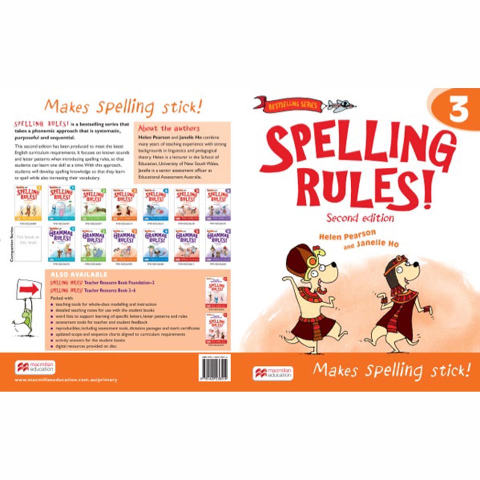 Spelling Rules Student Year 3 2nd Edition. Authors Helen Pearson Et Al