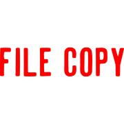 X-Stamper 'File Copy' Self-Inking Stamp With Red Ink