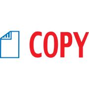 X-Stamper 'Copy' Self-Inking Stamp With Red & Blue Ink