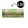 Thumbnail image of Envirostar 30 Litre Green Compostable Bin Liner 18um Printed Roll 25 Carton 30