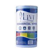 Livi Essentials 6004 Commercial Wipes Blue Roll 45m Carton 4