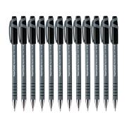 PaperMate Flexgrip Ultra Capped Ballpoint Pen Medium 1.0mm Black Box 12