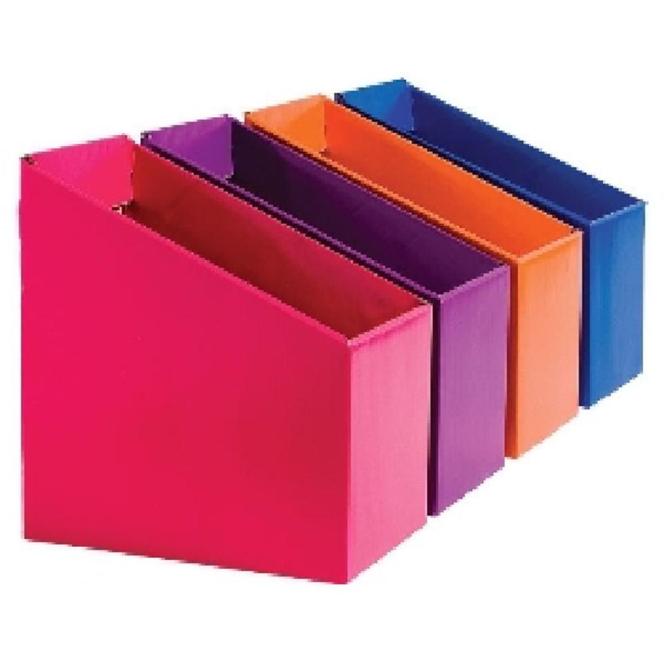 OfficeMax Magazine/File Holder Vivid Assorted Colours Pack 12