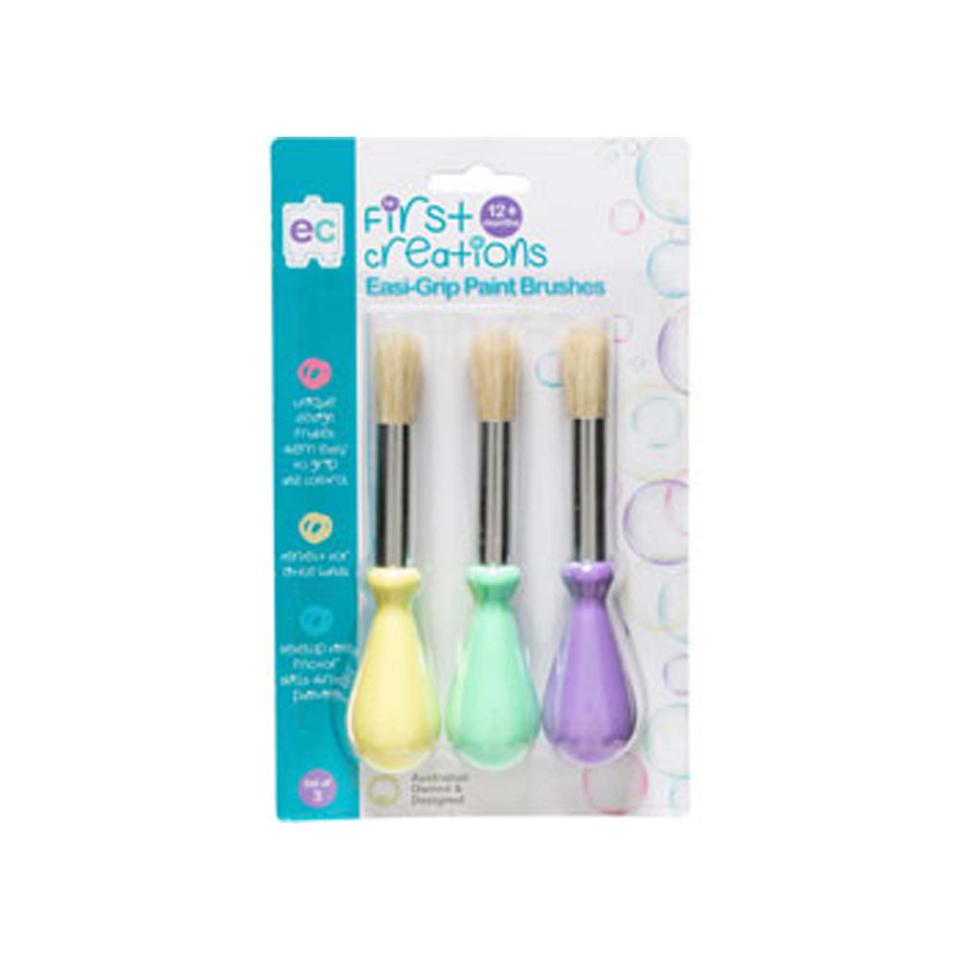 First Creations Easi-grip Paint Brushes Set 3