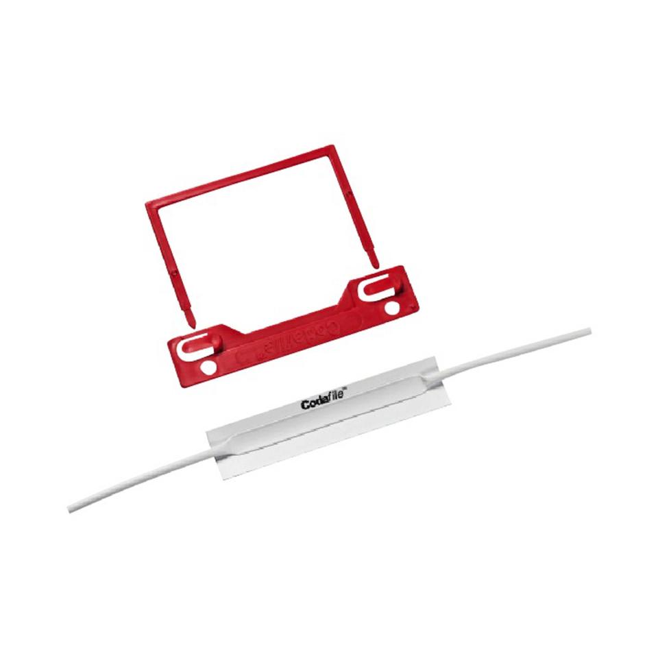 Codafile 238069 Fastener 3 Piece Codaclip Red Box 100