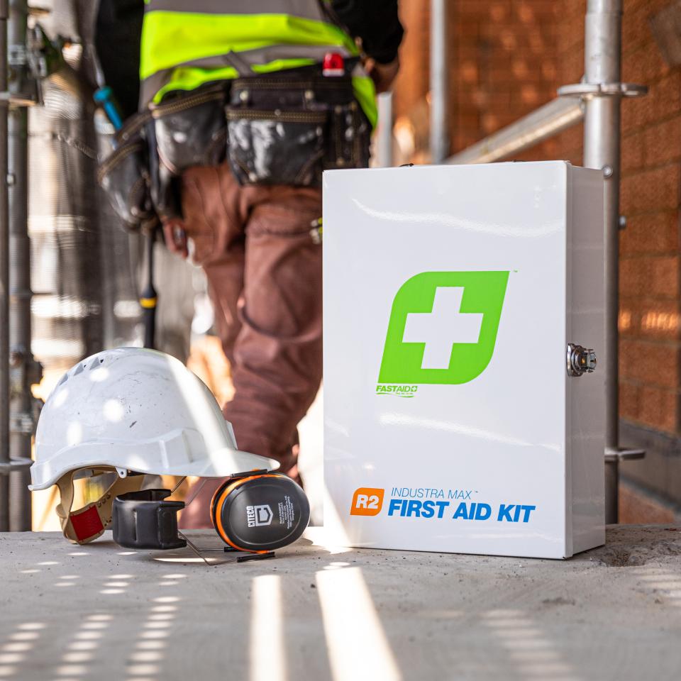FastAid R2 Industra Max Metal Cabinet First Aid Kit | Winc