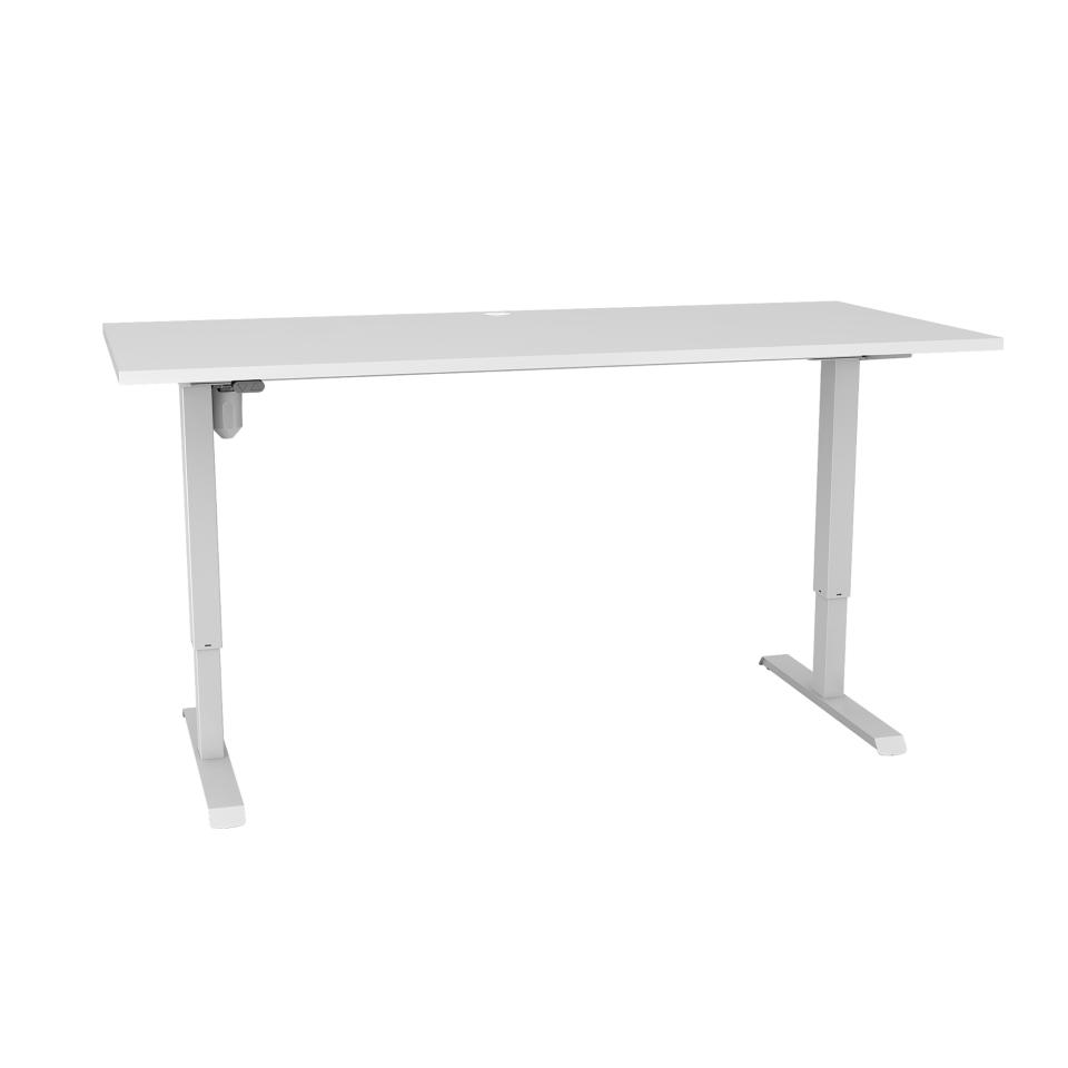 Conset 501-33 Electric Sit Stand Desk 690-1185H x 1800W x 800Dmm White/White