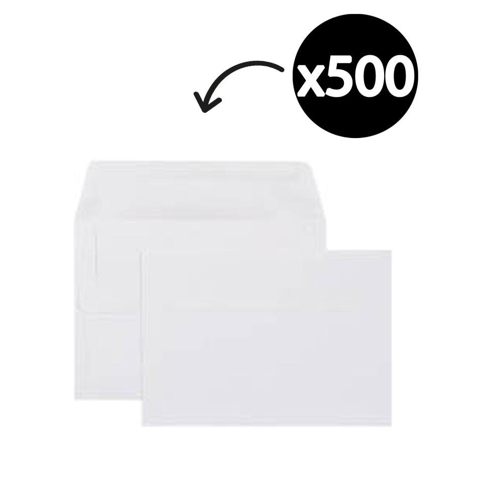 Tudor 140053 Envelope Wallet Presseal 114 x 162mm C6 White Box 500