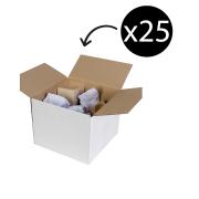 Marbig Professional Shipping Box Regular White 130 X 130 X 130mm Pack 25