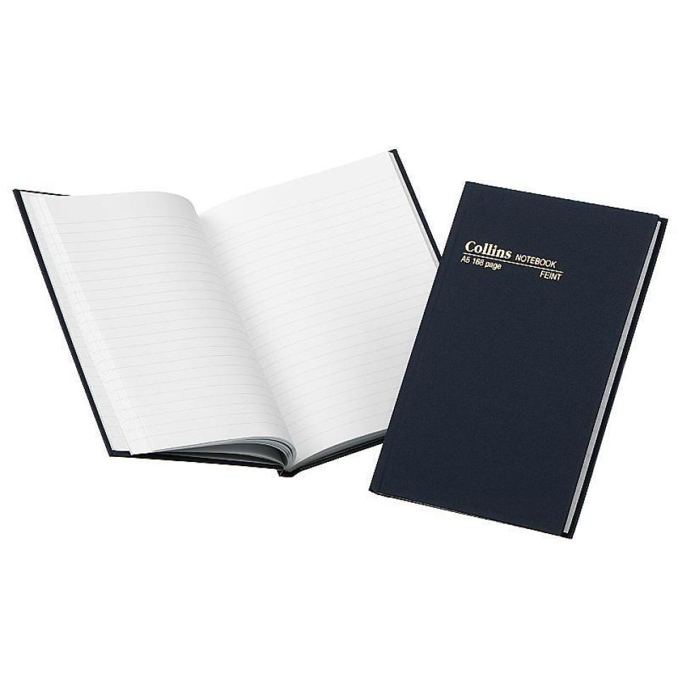 Collins 05500 Notebook A5 168 Page Feint