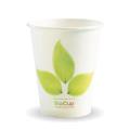Thumbnail image of Biopak Single Wall Biocup 8Oz/270ml White Leaf Design Carton 1000