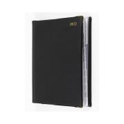 Collins Debden 2022 Elite Manager Diary 260x190mm Day to Page Black