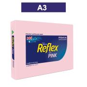 Reflex Coloured Copy Paper A3 80gsm Pink Ream 500