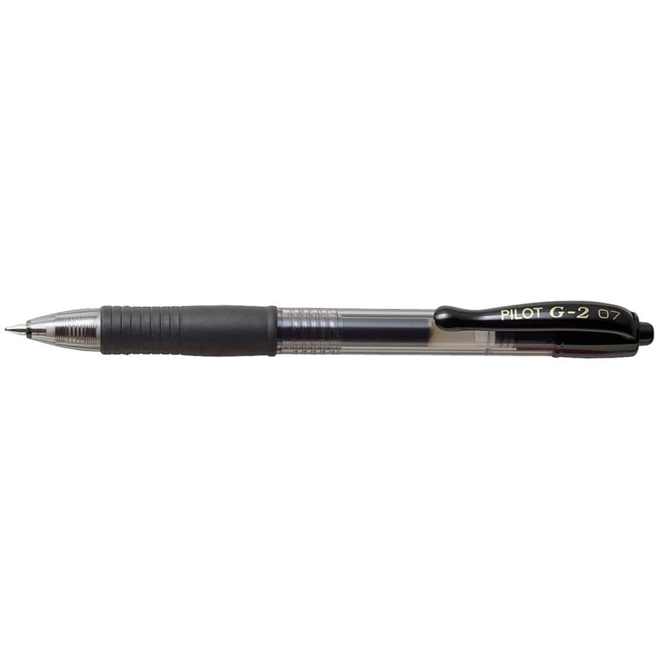 Pilot G2 Retractable Gel Pen Fine 0.7mm Black Each Winc